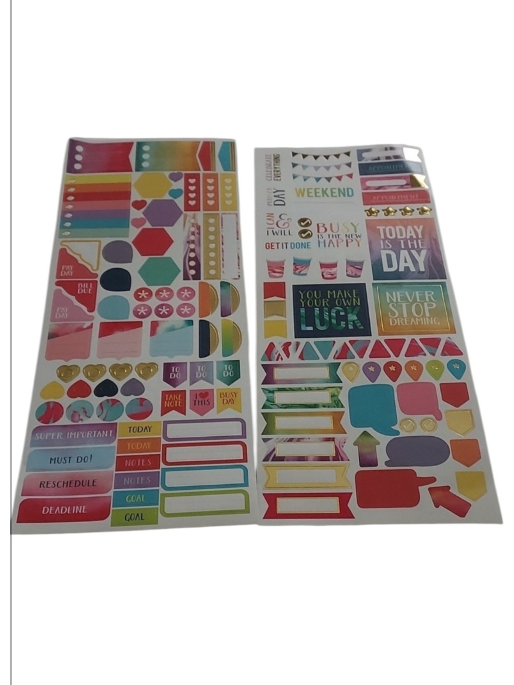 STICKERS Autocollants 133pc used